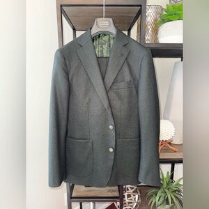 Moss Green Flannel Suit – Harold by Harry Rosen